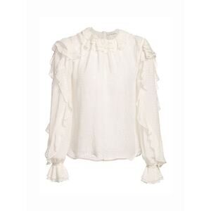 Copied - ZIMMERMANN Super 8 Dot Ruffle Silk blend Blouse - 1 (4-6)